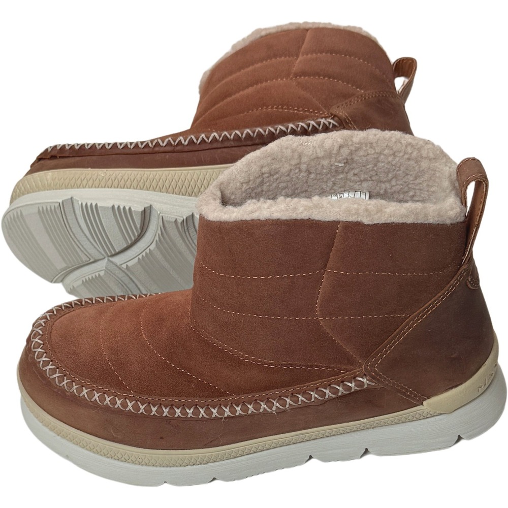 Manitobah Pacific Insulated Puffer Boots - NEW Womens Size 7.5 Oak - #47939-ZZ3